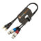 Hembra XLR x 2 a Cable Fono RCA x 2 Doble Oro/Cable conector de señal de audio 0.5m