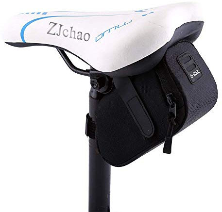 Satteltasche Rennrad, Satteltasche, Sattelstütze, Wasserdichtes Sitzpaket Für Mountain Und Rennräder, Schwarz