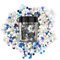 Stargazer Chunky Glitter Shaker, Holo. Cosmetic glitter for use on the eyes, lips, face, body, hair and nails.