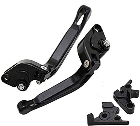 pslcustomerservice Moto Leva della frizione e del freno Per TMAX 500 2008-2011 TMAX 530 2012-2016 (Nero)