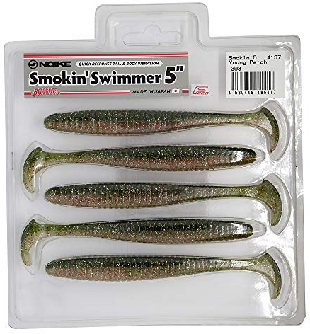 Noike Smokin Swimmer 12,7cm 10g - 5 Gummifische, Noike Farbe:Young Perch
