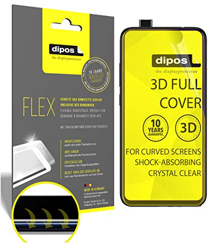 dipos FLEX 2x Displayschutzfolie klar für Xiaomi Mi 9T Pro | 100% Displayabdeckung, Full Cover, Anti-Shock, selbstheilend, blasenfrei, Fingerprint-kompatibel, selbstklebend