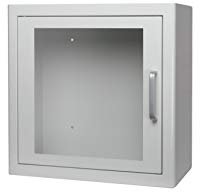ARKY AED Defibrillator Wandschrank universal grün oder weiß mit Alarm 38 x 38 x 20 cm Metall (grün)