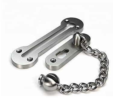 VIBORG Solid 3MM en acier inoxydable 304 extra-épais Chaîne de porte sécurité Coulissant à Chaîne chaine pour porte d'entrée