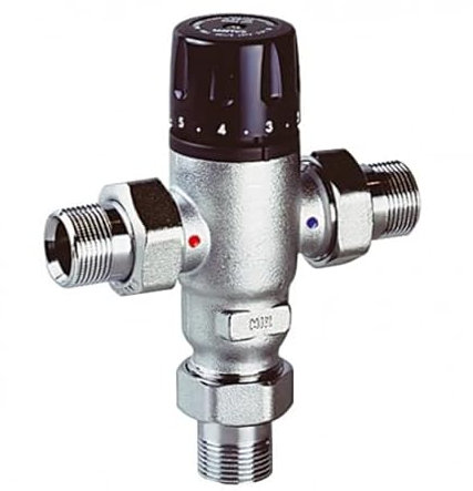 Thermador - Mitigeur thermostatique - Mitigeur thermostatique domestique 521 en T avec clapet anti-retour intégrés - Ø 1 (26/34) -