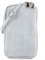 modamoda de T210 Damen Wildleder Rauleder Handytasche 6,7 Zoll Umhängetasche handmade in Italy, Farbe:Eisblau/Wildleder