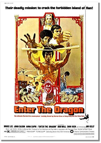 BBPosters A3 ungerahmtes Martial Arts Action Filmplakat Bruce Lee Vintage Stars Foto Bild