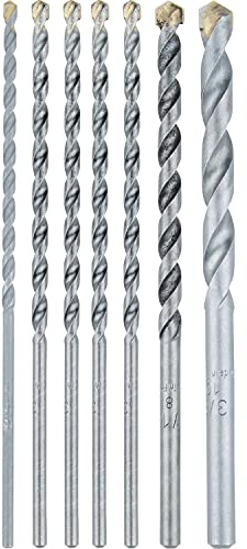 Makita E-10659 7 Pc. Assorted Carbide Tipped Percussion Masonry Hammer Drill Bit Set