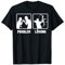 Problem Lösung Bogenschießen Bogensport T-Shirt für Bogenschützen, Herren, Unisex, Schwarz, S, EU 41, Klassische Passform, Halbarm, T-Shirt mit kurzen Ärmeln