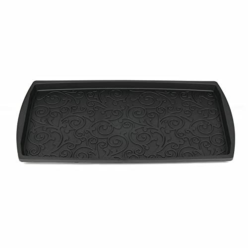 Valle Verde Schuhabtropfschale Schuhmatte Schuhwanne Schuhablage für Haus Garten Dekorativ Gemustert Polypropylen 75 cm x 38 cm x 2,5 cm (Oxford)
