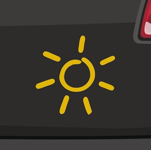 Sonne Aufkleber 6 Größen 21 Farben Sommer Wärme Energie Ruhe Urlaub Spaß Ferien