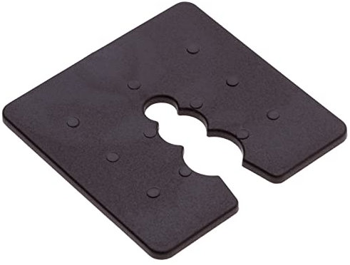 Cales d'espacement pour le bricolage - meubles, mise à niveau, espacement des carreaux, portes, fenêtres, installation - (lot de 50) Cadre en plastique avec code couleur 50x50x2mm