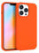 FELONY CASE - iPhone 14 Pro Max Case - Neon Orange Silicone Phone Cover | Liquid Silicone with Anti-Scratch Microfiber Lining, 360° Shockproof Protective Case for Apple iPhone 14 Pro Max