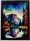 Nacnic Poster Yosemite-Park im Ölgemälde Stil. Illustrationen von Denkmälern und Städten im fotografischen Vollfarbstil. Innenarchitektur und Dekoration. A3.