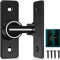 GiReich Luminoso Cerradura Pestillo para Puerta Corredera Interior, 90 Grados Cerrojo y Pestillo para Tornillo de Bloqueo de Puerta Seguridad, ​para Valla de Madera, Puerta y Ventana, Exterior