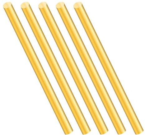5mm Messingstab,iMeistek 150mm Länge Messing massiv Rundstab für Drehbank Bar Stock,DIY Crafts (5PCS)
