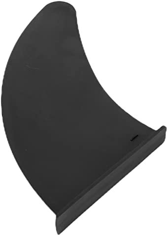 11 Zoll Schwarze Surf-SUP-Finne aus PVC mit Festem Sockel, Mittelstabilisator-Aufsatz für Longboard-Surfbrett