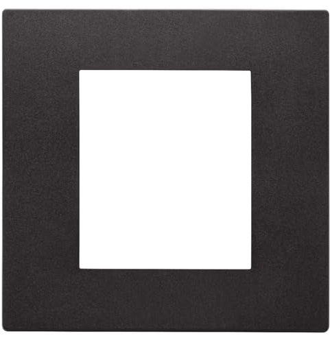 Vimar 30642.02 Linea placca 2 moduli, 9x8.8x0.79cm, nero
