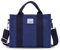 VASCHY Borsa Tote, Piccola Borsa Donna Elegante per Università, Tracolla, Shopping, Mare, Viaggio, Lavoro, Ufficio, Scuola - 5.5L Capacità - Blu
