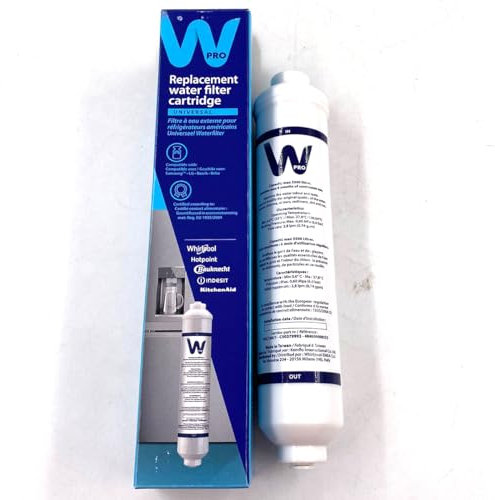 ELECTROTODO Recambio de Filtro de Agua Externo para Frigorífico Compatible con Neveras Whirlpool, Indesit, Daewoo, Samsung, Electrolux, Bosch, Balay y Siemens - WPRO Sanea el Agua, Elimina Impurezas
