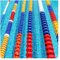 Corde de séparation hexagonale pour piscine avec bouée de sauvetage 2 m de diamètre 12 cm