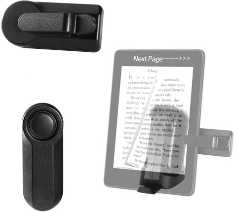 Page Turner Remote Control for Kindle Reading, Page Turner for Kindle Paperwhite Accessories Ipad Reading Kobo Surface Comics/Novels Phone Tablets Android Taking Photos Camera Video Recording Remote