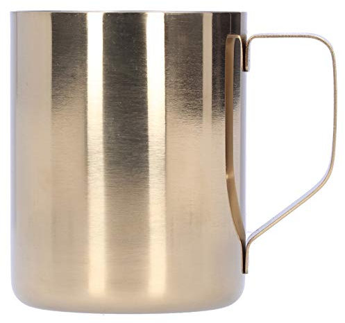 aqxreight Bicchieri Sicuri per Tazza da caffè in Acciaio Inossidabile con Manico per Bar Ristorante Domestico (D'oro)