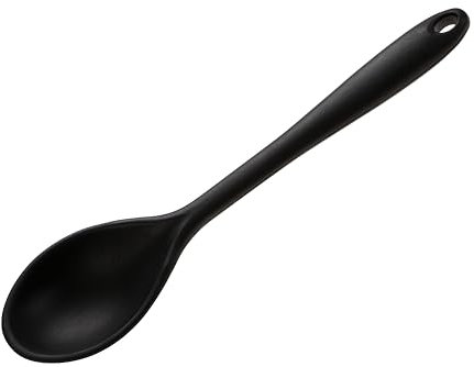 Wiltshire Silicone Serving Spoon, Cooking Spoon, Heat-Resistant Utensil, Non-Stick, Non-Scratch, Midnight Black, 27x6.2x2.5cm