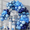 HILAVO Luftballon Girlande Blau Ballons Girlande Metallic Balue Party Helium Ballon Pastell Blau Dunkelblau Perlblau Luftballon für Junge Babyparty Abschluss Frozen Blue Geburtstag Party Dekoration