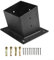 Kit di staffe per pergola, 15° a 3 vie inclinabili per pergola, kit di staffe per pergola da 10,2 x 10,2 cm (dimensioni effettive: 3,5 x 3,5) pali in legno (1 pezzo)