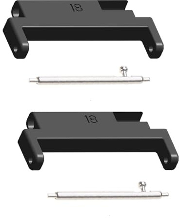 Haiki Wristband Connector Suitable for 18mm-20mm Wrist Strap Link Attachment Adapter Band Strap Quick Release HeadGrain 1 Pair