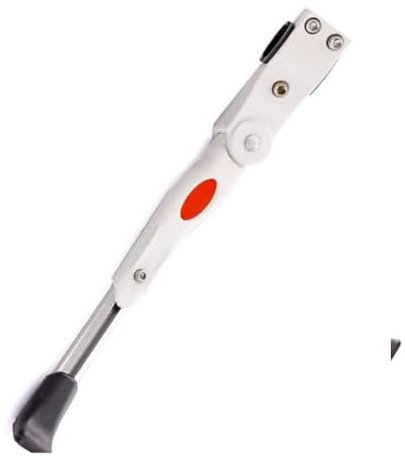 QSLLLY Fahrradständer für Cube Agree C:62 Race AIM SLX AMS 100 Attain Race,Verstellbarer Fahrradständer rutschfest Hinterbauständer Kickstand Seitenständer Fahrradteile,White