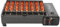Barbecue à gaz portable de table pour 8 saucisses au butane avec bac récupérateur de graisse amovible et mallette de transport pour barbecues, pique-niques, camping-cars (noir)
