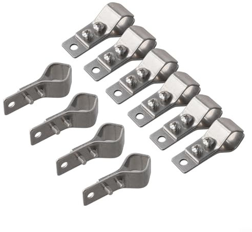 Reliable SS304 - Abrazaderas de tubo para parasol ajustables para tamaños de poste de 16 mm a 26 mm, juego de 10