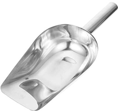 Ipetboom Pelle à Glace Acier Inoxydable pour Farine Granulés et Frites Design Ergonomique et pour Cuisine Bar et Événements