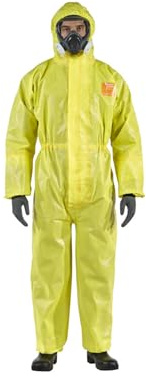 Ansell Schutzoverall Typ 3/4/5 AlphaTec 3000, gelb, Unisex-Größe: 2XL