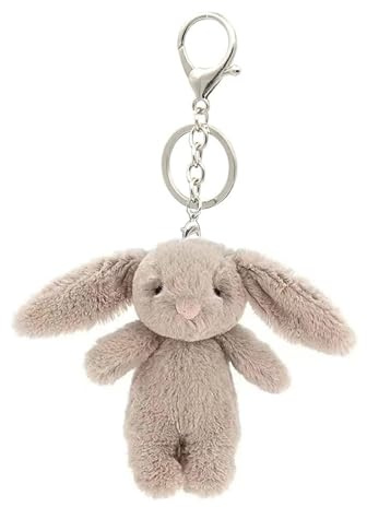 BellaBlend Niedlicher Plüsch Hase Schlüsselanhänger für Rucksack, 3,5 Zoll Mini Kaninchen Schlüsselanhänger als Handtaschenanhänger Geschenk für Frauen