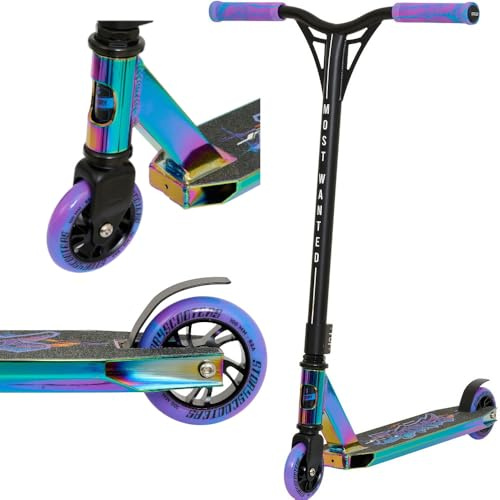 Story Original Stunt Scooter Bandit DOS | Hochleistungs ABEC-9 Lager | Leichter Aluminiumrahmen | 360° Lenker für Freestyle