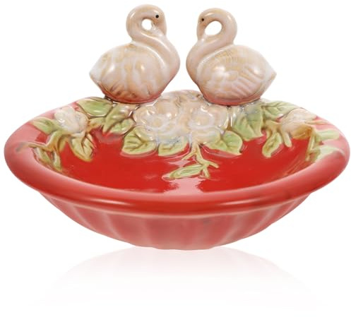 TOVINANNA Plateau Décoratif en Céramique Blanc pour Bijoux et Fruits, Petit Format Compact, Plateau de Rangement Polyvalent pour Bureau et Entrée, pour Organisation et Présentation Élégante