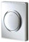 GROHE Skate - Abdeckplatte (Mit Druckknopfbetätigung, Original Ersatzteil, Langlebig, Robust, Herstellergarantie: 5 Jahre), Chrom, 38595000