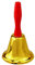 W WIDMANN MILANO Party Fashion - Glocke Weihnachtsmann, gold, Accessoire Kostüme