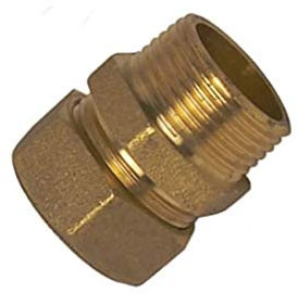 RACCORDO DRITTO IN OTTONE 1/2 X 12 O-RING PER TUBO RAME MASCHIO CONICO PER GAS, IDRAULICA