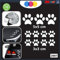 Zampette Adesivi per Auto Moto CASCHI - Decal Stickers - 3 Pz 5x5 cm - 7 Pz 3x3 cm - Novità!!