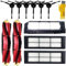 Accessoires pour Le Robot aspirateur Xiaomi Mi Mijia Roborock S6 S50 S51 Robock2-6 brosses latérales, 2 filtres HEPA, 2 Brosse Principale, 6 vis,1 Couverture de Brosse Principale