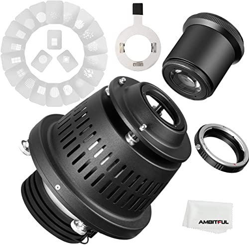 AMBITFUL AL-16 PRO for Profoto Mount Split Focalize Conical Snoot Optical Condenser Art Special Effects Shaped Beam Light Cylinder with Canon for Canon EF Lens Adapter