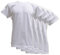 Fontana Intimo 4 Magliette Manica Corta Scollo Tondo in Puro Cotone Filo di Scozia, Comfort e freschezza sulla Pelle (L, Bianco)