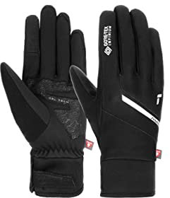 Reusch Herren Versa Gore-TEX INFINIUM LF Touch-TEC warme und Winddichte Skihandschuhe Sporthandschuhe, Touchscreen Winter-Handschuhe, schwarz/Silber, 8.5