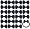 PH PandaHall 120 Stück Mini-Bandschleifen Schwarze Fliegen Twist Ties Schleife Zum Basteln Schleifen für faschingskostüme Karneval kostüm Damen männer DIY Party Geschenkverpackung, 23.5x36x5.5mm