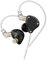 keephifi KZ ZS10 Pro KZ In Ear Monitor IEM Kopfhörer, KZ HiFi Earbuds Kopfhörer mit 4 ausgewogenen Armaturen und 1 dynamischen Treibern Kopfhörer für Schlagzeuger Musiker (Mattschwarz kein mikro)