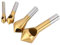 Fixinus Juego de 4 brocas avellanadoras cónicas HSS para madera, metal, hierro, plástico, aluminio y 90° con revestimiento de titanio